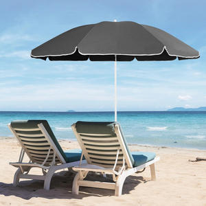 ร่มชายหาดสีเหลืองสำหรับปิกนิกโพลีเอสเตอร์ (140กรัม/ตร. ม.) 6Ft ราคาถูกออกแบบโลโก้ได้ง่าย - Product Image 4