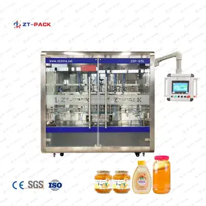 Automatic Tomato / Chili / Island / Peanut / Ketchup Etc. Sauce Hot Sauce Glass Bottle Jar Filler Filling Machine