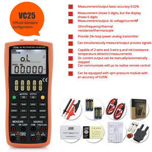 معاير العمليات شينغلي VC24 - معاير عالي الدقة - معاير متعدد الوظائف للمزدوجات الحرارية والمقاومة - Product Image 2