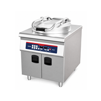 Plaque de cuisson électrique commerciale en acier inoxydable 5KW avec options de plaques en aluminium peu profondes et profondes