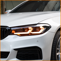 Pour BMW Série 5 G30 G38 2018-2020, ensemble de phares à double projecteur laser Bi-LED style M3 CS, clignotants séquentiels DRL