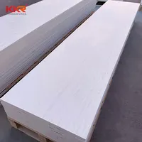 Pannello in pietra artificiale lastra da tavolo in superficie solida acrilica 3 "x 8" motivo Chevron
