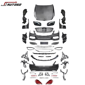 Kit de carrosserie de conversion de modification automobile pour Benz <span class=keywords><strong>Classe</strong></span> <span class=keywords><strong>S</strong></span> W221 2007 2008 2009 <span class=keywords><strong>2010</strong></span> 2011 à style Maybach W222 Pare-chocs avant arrière - Product Image 3