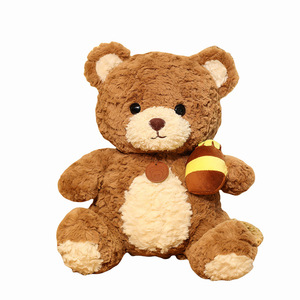 New Honey Pot Brown <b>Bee</b> Bear Plush Toy Bear Pillow Doll Teddy Bear Soft Birthday <b>Gift</b> Toy Big Claw Machine Stuffed Animal Toys - Product Image 2