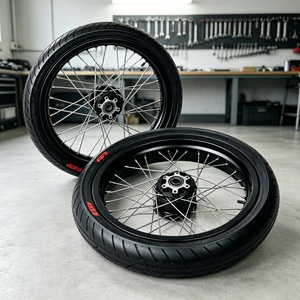Nuevo Kit de Neumáticos de Conversión KYZ <span class=keywords><strong>17</strong></span> Supermoto, Neumático con Cámara de Butilo para Motocicletas Doble Propósito, Alto Agarre para Calle y Pista - Product Image 2