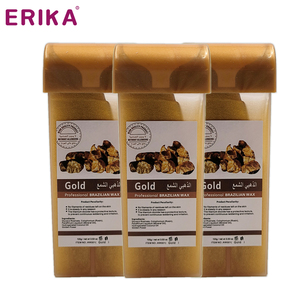 Bloc de <span class=keywords><strong>cire</strong></span> doré OEM 100g Chauffe-<span class=keywords><strong>cire</strong></span> à rouler dur avec cartouche pour salon spa tous types de peau, épilation - Product Image 3