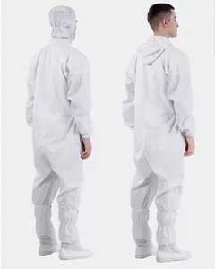 Leenol OEM Antistatic Work Uniform Gown Overalls Protective Clothing Anti-static Garments Cleanroom Suit ESD Clothes