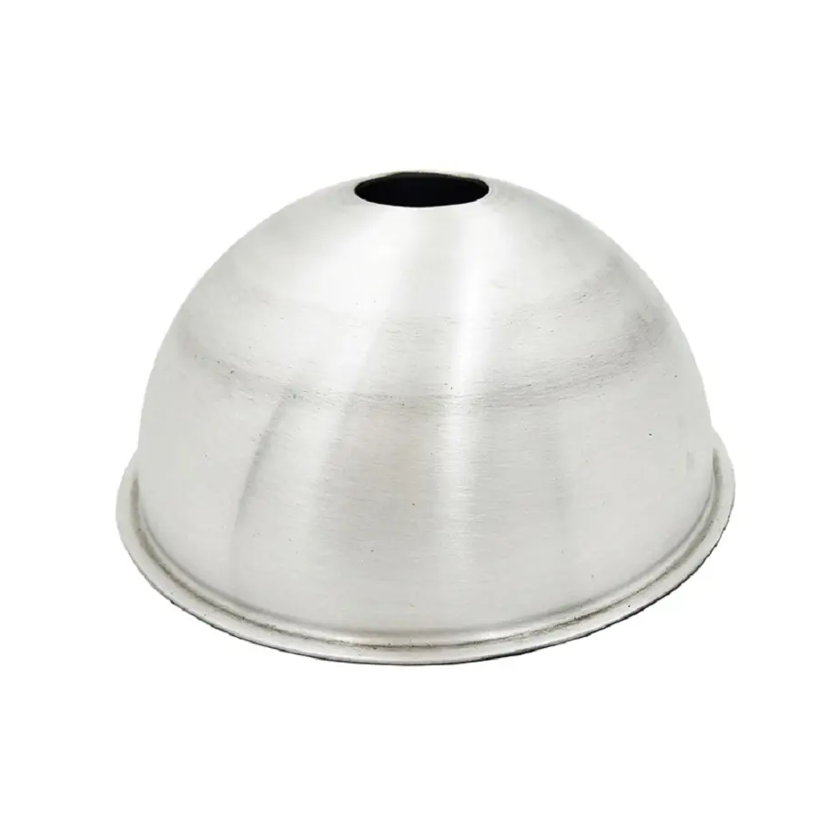 Quality Assurance Original Silver Metal Spun Part Hemisphere Spinning for Lighting Industry