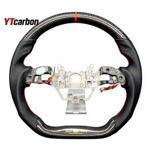 Ytcarbon <span class=keywords><strong>พวงมาลัย</strong></span><span class=keywords><strong>คาร์บอน</strong></span>ไฟเบอร์แท้ตกแต่งสไตล์การแข่ง - Product Image 1