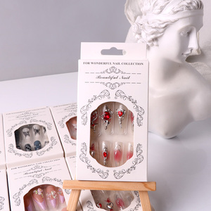 TSZS Großhandel Günstige Press-on-Nägel Hohe Qualität <span class=keywords><strong>Stiletto</strong></span> Schleife Kirsche Punk Stil Nagelspitzen Maniküre Acryl-Aufklebenägel - Product Image 2