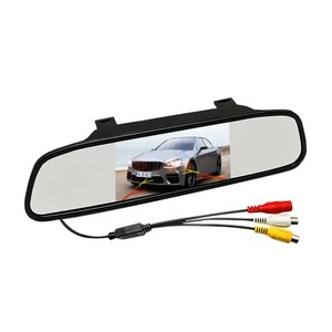 Gương Chiếu Hậu <span class=keywords><strong>LCD</strong></span> 4.3 Inch TFT Cho Xe Hơi, Gương Chiếu Hậu HD Hỗ Trợ Đỗ Xe Tự Động IR/Đèn LED Đảo Chiều Tầm Nhìn Ban Đêm Camera Lùi - Product Image 1