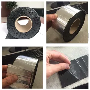 Cinta Asfáltica Autoadhesiva Industrial, <span class=keywords><strong>Banda</strong></span> de Sellado para Techos, Parche para Fugas en Techos, Cinta Impermeable de Betún para Vigas - Product Image 6