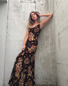 Donne di colore Dei Vestiti di Estate Maxi Vestito <span class=keywords><strong>Lungo</strong></span> Backless Sexy Delle Ragazze di Fiore Abiti Casual - Product Image 1