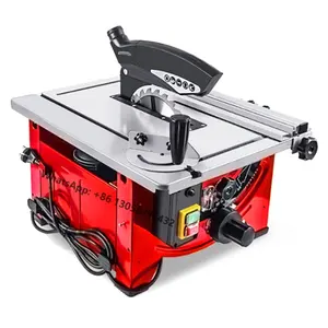 Pannello scorrevole macchina Desktop 1200W professionale piccola macchina da taglio legno senza polvere elettrico per la lavorazione del legno sega da tavolo per la vendita