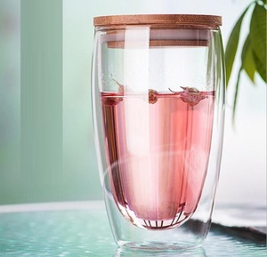Taza de Café de Vidrio de Borosilicato de Diseño Clásico, 350 ml, Doble Pared Aislada, con Tapa y Asa, Libre de BPA, Apta para Microondas y Lavavajillas - Product Image 2