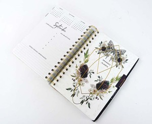 Premium papelería <span class=keywords><strong>español</strong></span> de oro en espiral semanal planificador <span class=keywords><strong>diario</strong></span> con bolsillo divisor de pestañas - Product Image 5