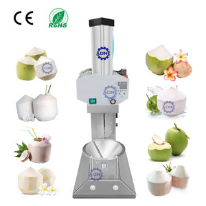 เครื่องปอกเปลือกมะพร้าวแห้งแนวตั้งขนาดเล็ก เครื่องตัดมะพร้าวอ่อน เครื่องปอกเปลือกมะพร้าวด้วยระบบยึดด้วยลม - Product Image 1