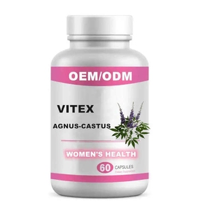 Complément alimentaire à base de baies de Vitex en poudre, 60 gélules, pour le soutien immunitaire, l'équilibre hormonal et la stabilisation de l'humeur chez les femmes adultes, fabriqué par un fabricant OEM. - Product Image 1