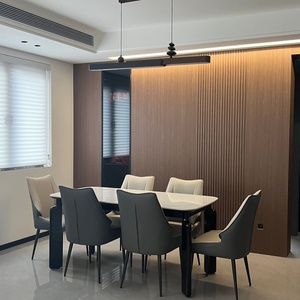 Panneau mural co-extrudé en placage de bois au <span class=keywords><strong>design</strong></span> 3D en charbon de bambou imperméable pour la décoration intérieure - Product Image 6