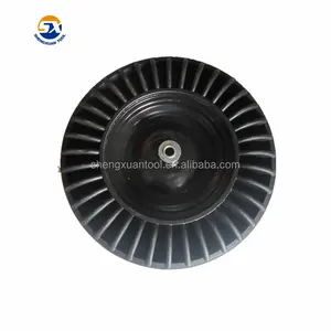 wheel barrow black color steel bearing 16inch solid wheel