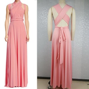 2020 d'été Sexy Robe Maxi Rouge Cape de <span class=keywords><strong>Plage</strong></span> Robe Longue Multiway <span class=keywords><strong>Demoiselles</strong></span> D'honneur Convertible Bodycon - Product Image 2