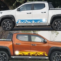 2 autocollants personnalisés en vinyle PVC imperméable pour voiture, 190x20cm, pour le style de carrosserie des pick-up Tacoma