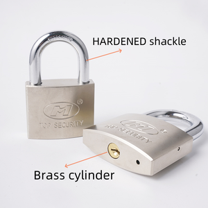 Hot Selling High Security Customized Logo Square Iron <strong>Padlock</strong> Solid Brass Cylinder Polished Finish <strong>Key</strong> Operated <strong>Padlock</strong> - Product Image 3