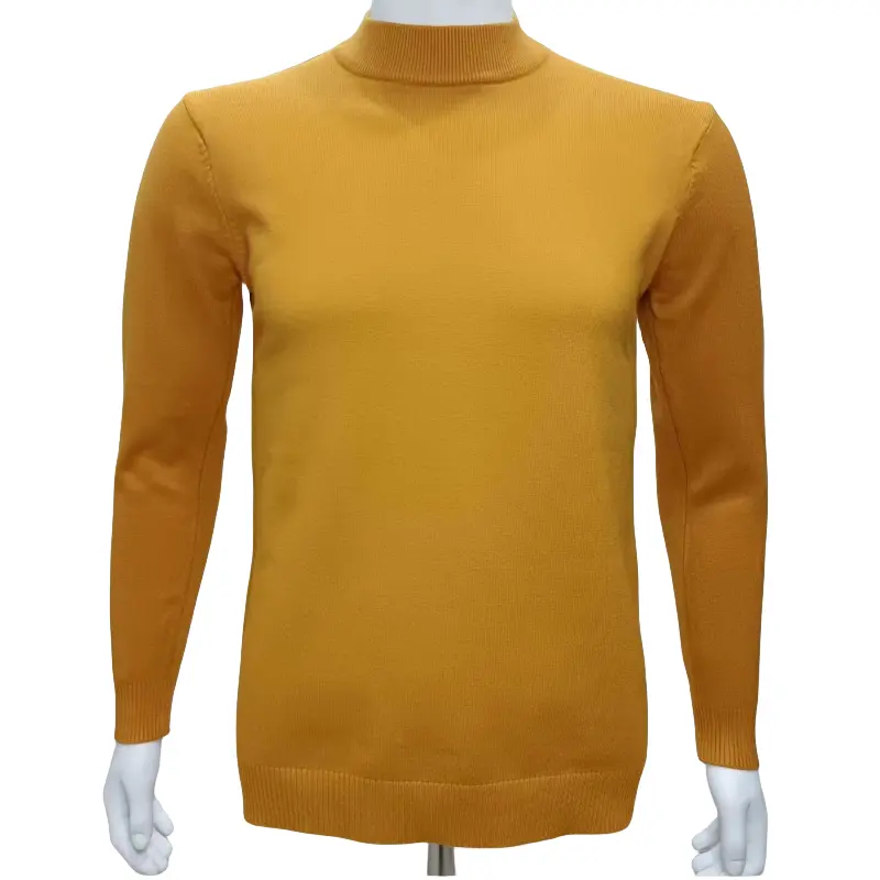 Pullover Mannen Trui Casual Effen Kleur Coltrui Mannen Custom Effen Gebreide Winter Lange Mouw