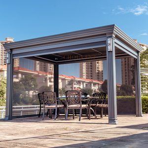 Pérgola Bioclimática Moderna Automática para Patio, Arcos Exteriores de Aluminio con Techo de Láminas Ajustables y Recubrimiento en Polvo - Product Image 2