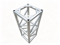 Structure triangulaire en aluminium, treillis carré en alliage 6061-T6 pour éclairage de scène et toiture