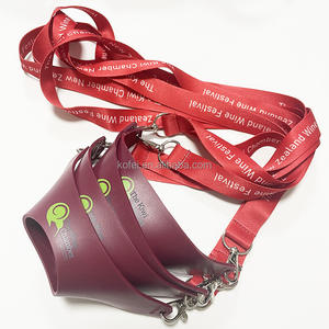 KofeiカスタムストラップネックストラップPVCシリコンワイングラスホルダー付き - Product Image 4