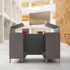 Sofá de oficina semicerrado Prosperous Seat con respaldo alto y silla de salón privada para negociaciones comerciales XY-SF2528 - Product Image 2