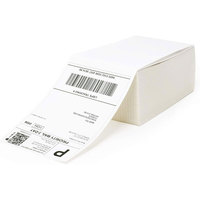 Autocollant en vinyle auto-adhésif vierge, étiquette de transfert thermique imperméable, rouleau jumbo pour la promotion et l'utilisation en supermarché