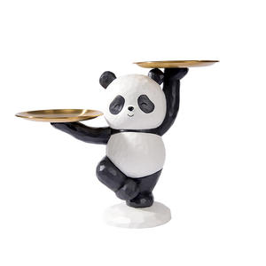 Prodotti di tendenza 2024 i nuovi arrivi <span class=keywords><strong>panda</strong></span> <span class=keywords><strong>panda</strong></span> Bianco con Vassoio Statua all'aperto Figurina Artigianato in resina - Product Image 5