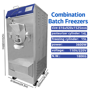 Congélateur combiné QDMECH de bonne qualité, pasteurisation, machine à gelato, machine à glace dure à vendre - Product Image 4