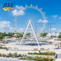Grand équipement de fête foraine extérieure à prix abordable, manèges de jardin, grandes roues de 50 m à vendre