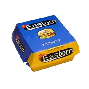 Custom Printed Burger Box, Extra Large Hamburger Box, Sandwich Box for Retail