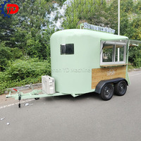 Personnalisé Vintage Horse Trailer Mobile Coffee Ice Cream Mobile Coffee Trailer Shop Mobile Bar Beer Mobile Food Trailer