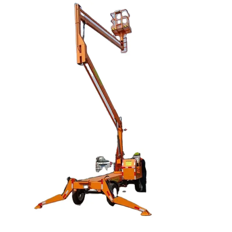 Factory Supply Most Popular Towable Boom Lift Trailer Boom Lift Aerial Working Platform With Long Service Life