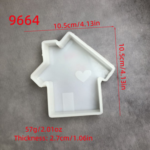 Molde de Silicona para Resina Hecho a Mano, Estilo DIY, Adornos Decorativos y Herramientas para Pasteles, Molde de Yeso para Resina - Product Image 5
