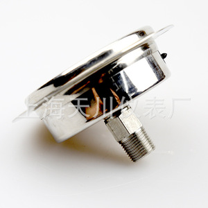 YN-75ZT เกจวัดแรงดันไฮดรอลิกแบบแกน 100 มม. 0-100 บาร์ G3/8 เกจวัดแรงดันสแตนเลสทนแรงกระแทก - Product Image 4