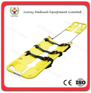 Camilla de transporte de pacientes de alta resistencia, Camilla móvil, camilla de cuchara de plástico portátil con correas de Seguridad, 1 unidad - Product Image 4