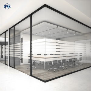 <span class=keywords><strong>Cloison</strong></span> en verre insonorisée 45 dB à installation rapide, système mural extérieur en aluminium robuste de 84 mm pour écoles et hôpitaux - Product Image 3
