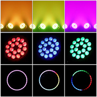 18x4W RGBW 4in1 LED Par Light Stage Light avec Dmx Sound Control pour Stage Party Show KTV DJ Disco