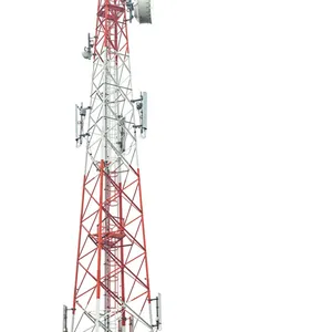 Antenna Radio a reticolo da 60m torre di comunicazione a quattro gambe in acciaio zincato a caldo angolare