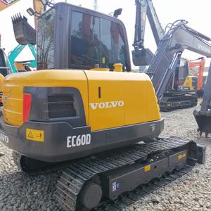 Excavadora usada Volvo EC60D de 6 toneladas a la venta, maquinaria de movimiento de tierras con componentes centrales, cojinete de bomba de engranajes de motor - Product Image 2
