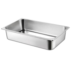 Factory Wholesale Stainless Steel Full <strong>Size</strong> American Gn Pan Hotel Buffet Food Pan <strong>Gastronorm</strong> <strong>Container</strong> with Lid - Product Image 1