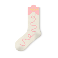Chaussettes confortables et respirantes pour femmes avec des impressions drôles-Conception gratuite de logo de chaussette personnalisé-Échantillons gratuits pour les cadeaux