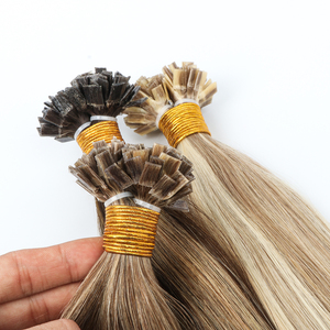 Extensions de cheveux humains K Tips Ketatin Balayage Ombre Color Flat K Tips I Tip 100% Remy Cheveux humains naturels et sains - Product Image 4