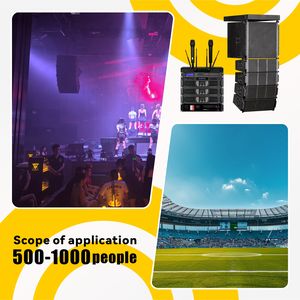 CHORDIO CH-210 듀얼 10 "라인 어레이 스피커 전문 사운드 시스템, 쇼를 위한 12 채널 앰프와 3 웨이 오디오 사운드 시스템 - Product Image 6